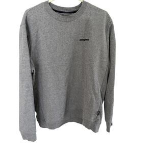 Patagonia Men L Women XL Uprisal Crew Oversized Gray Sweatshirt Active Grunge